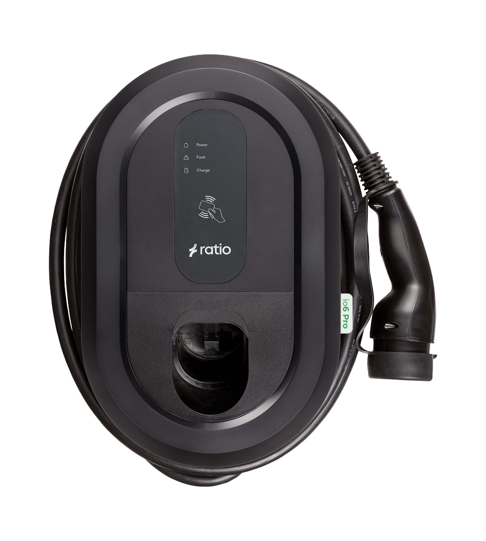 38702 EV Charger Ratio io6 Pro Online EV Charger manageable with App, charge card, back office